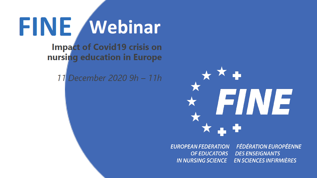 FINE Europe Webinar : « Impact of Covid19 crisis on nursing education in Europe » – Conclusions